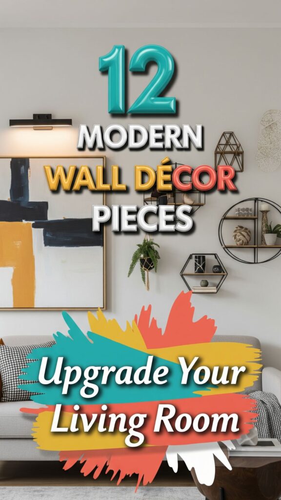 1. 12 Modern Wall Décor Pieces That Instantly Upgrade Your Living Room