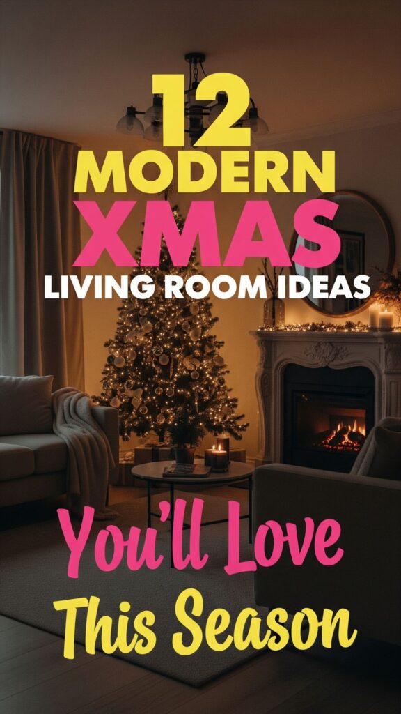 1. 12 Modern Xmas Living Room Ideas You’ll Love This Season