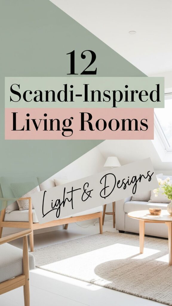 1. 12 Scandi-Inspired Living Room Upstairs Light & Airy Designs
