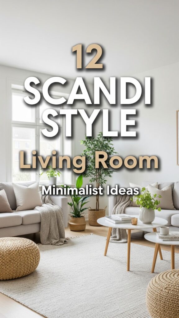 1. 12 Scandi Style Living Room Minimalist Design Ideas