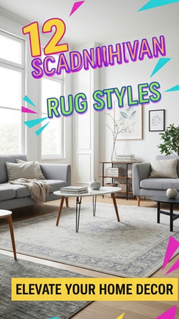 1. 12 Scandinavian Living Room Rug Styles to Elevate Your Home Decor