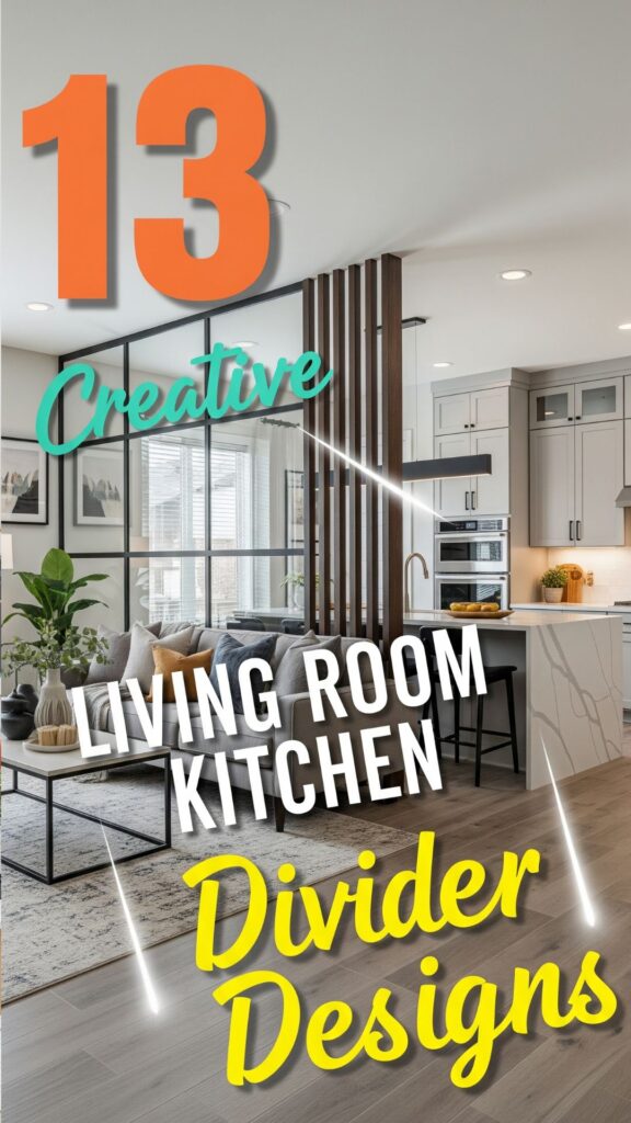 1. 13 Creative Living Room Kitchen Divider Designs