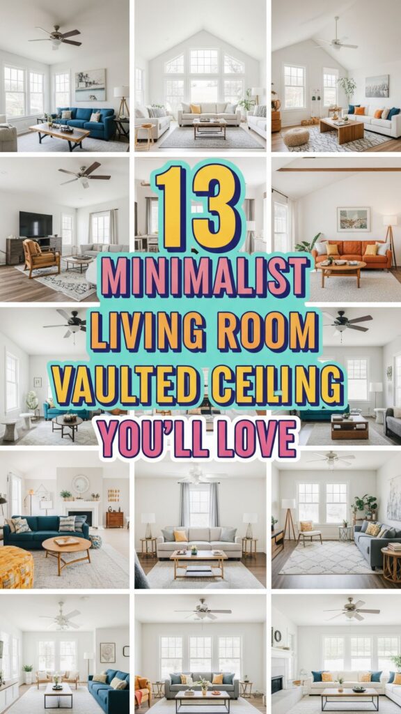 1. 13 Minimalist Living Room Vaulted Ceiling Designs You’ll Love