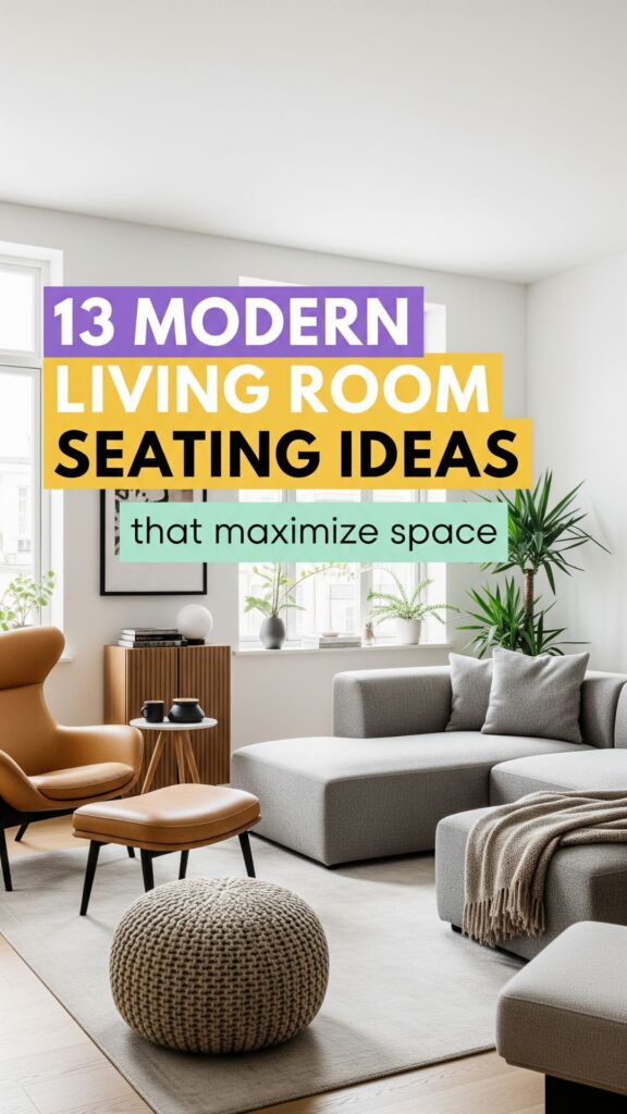 1. 13 Modern Living Room Seating Ideas That Maximize Space