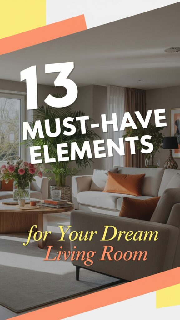 1. 13 Must-Have Elements for Your Dream Living Room