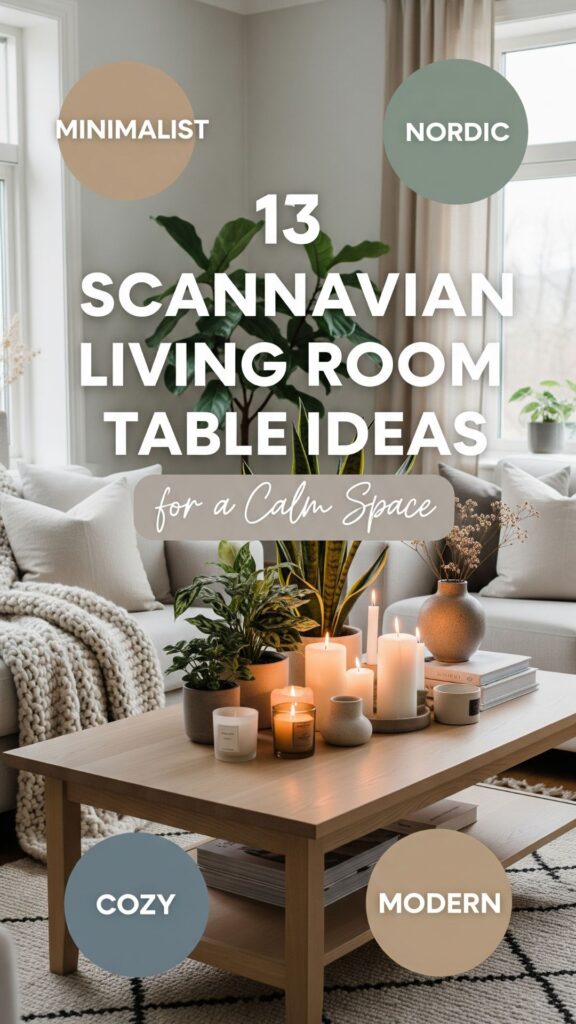 1. 13 Scandinavian Living Room Table Ideas for a Calm Space