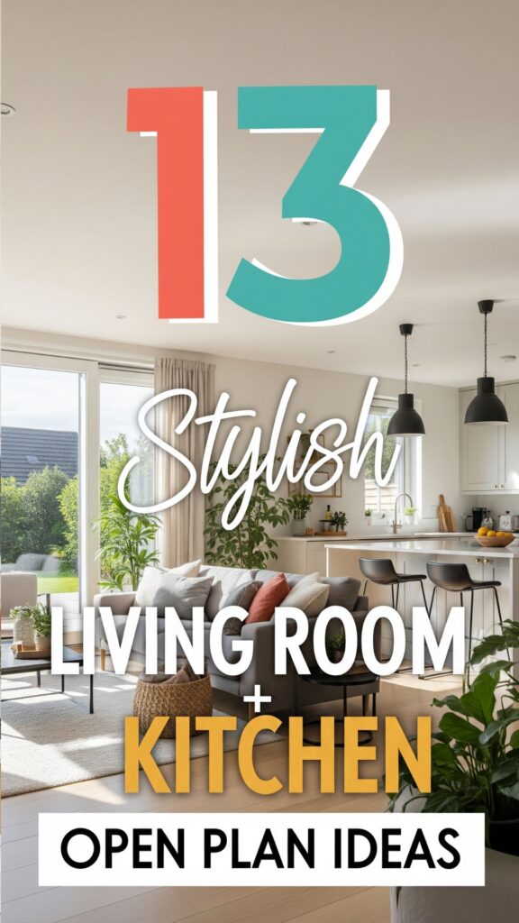 1. 13 Stylish Living Room Kitchen Open Plan Ideas