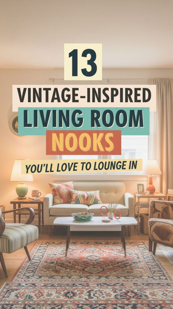 1. 13 Vintage-Inspired Living Room Nooks You’ll Love to Lounge In