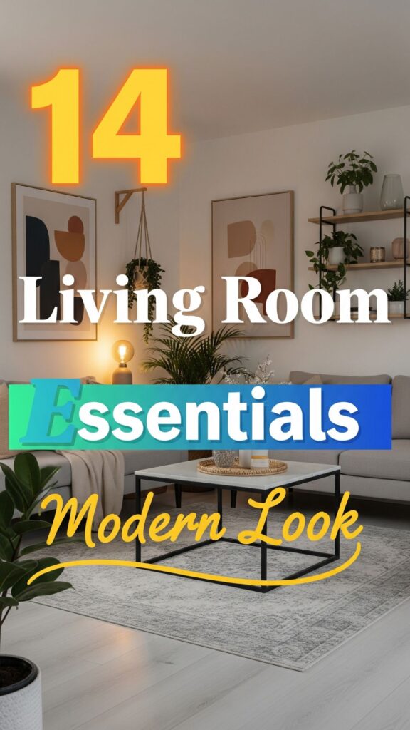 1. 14 Living Room Essentials for a Modern Look
