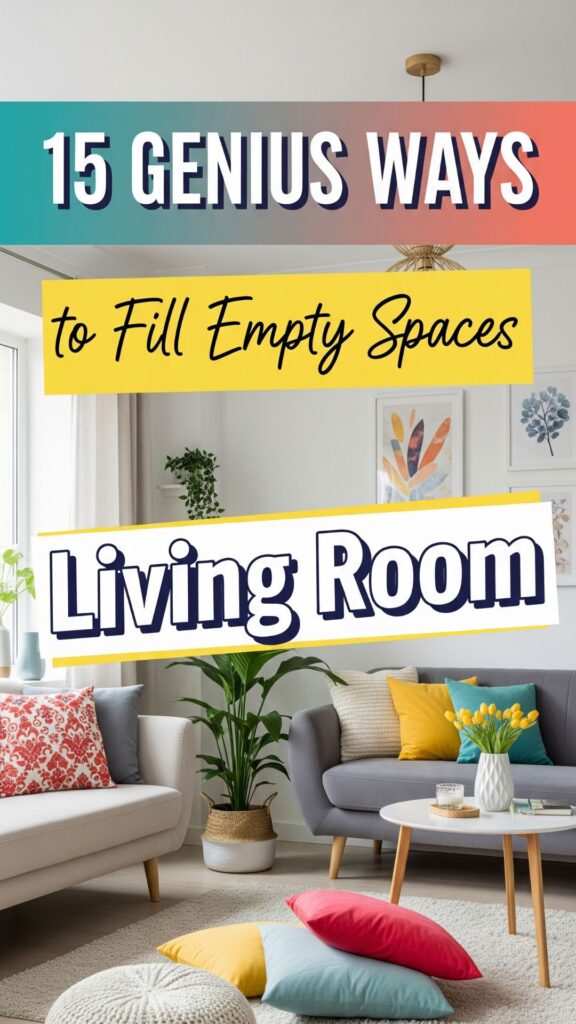 1. 15 Genius Ways to Fill Empty Spaces in Your Living Room