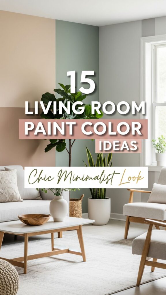 1. 15 Living Room Paint Color Ideas for a Chic Minimalist Look