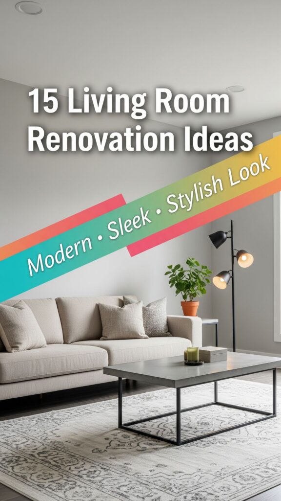 1. 15 Living Room Renovation Ideas for a Modern, Sleek Look