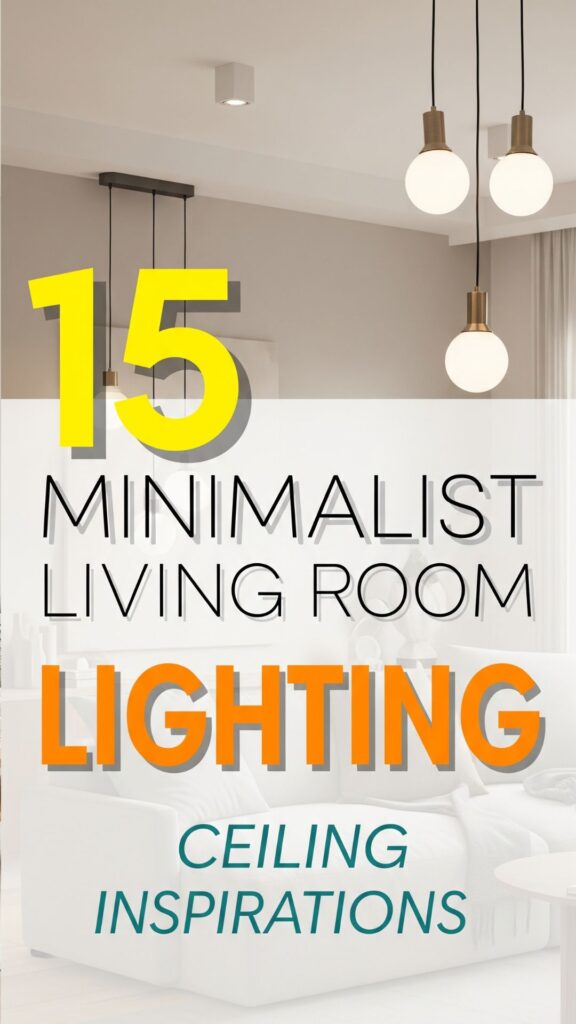 1. 15 Minimalist Living Room Lighting Ceiling Inspirations