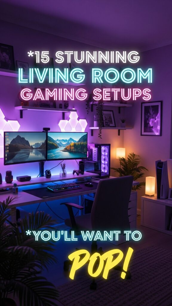 1. 15 Stunning Living Room Gaming Setups You’ll Want to Copy