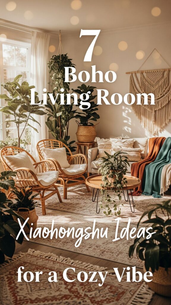 1. 7 Boho Living Room Xiaohongshu Ideas for a Cozy Vibe