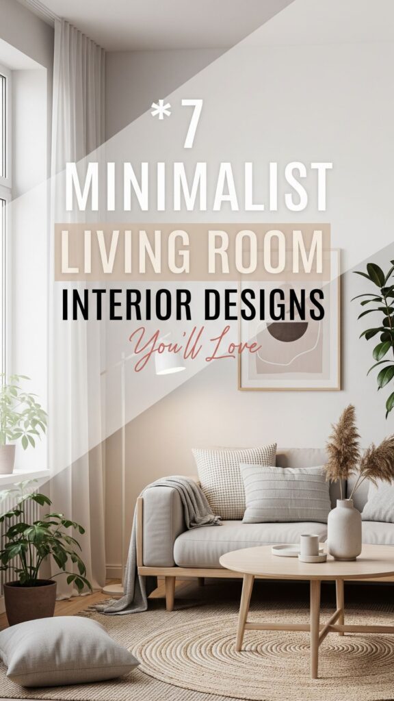 1. 7 Minimalist Living Room Interior Designs You’ll Love