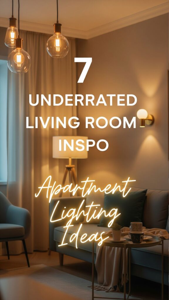 1. 7 Underrated Living Room Inspo Apartment Lighting Ideas