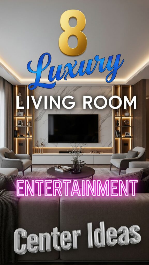 1. 8 Luxury Living Room Entertainment Center Ideas