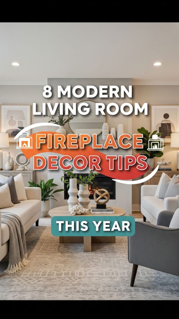 1. 8 Modern Living Room with Fireplace Decor Tips for this Year
