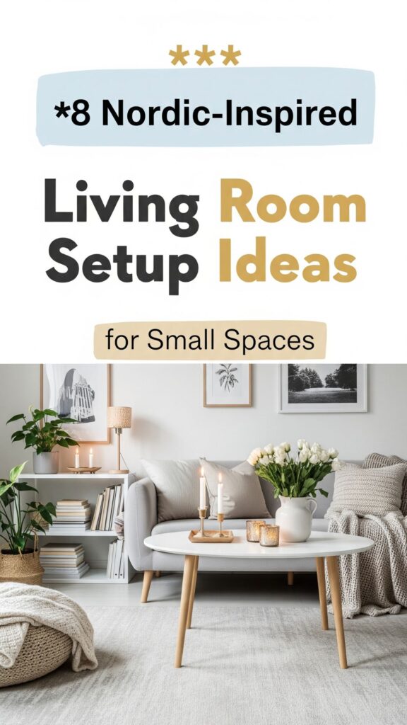 1. 8 Nordic-Inspired Living Room Setup Ideas for Small Spaces