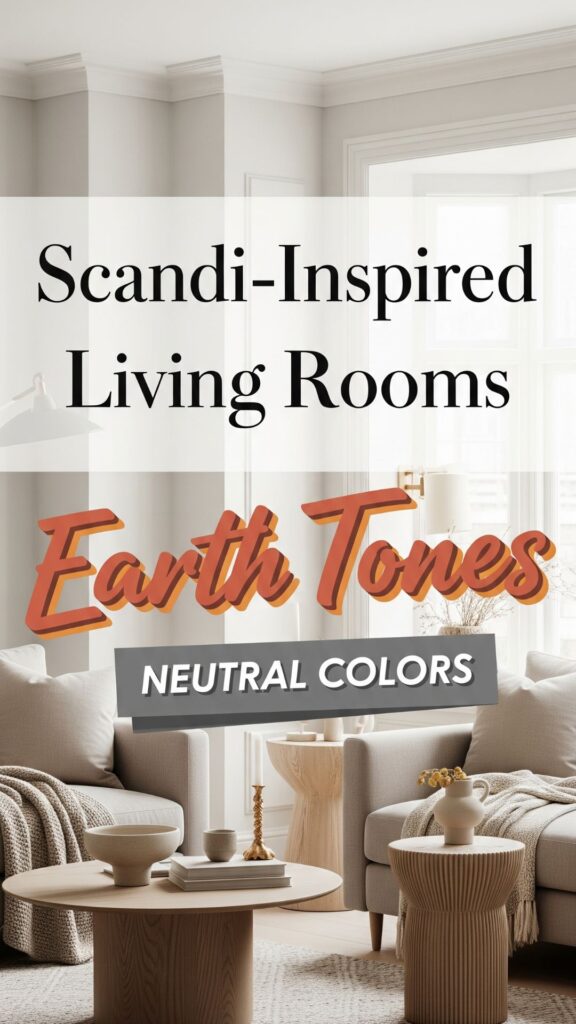 1. 8 Scandi-Inspired Living Rooms with Earth Tones & Neutral Colors