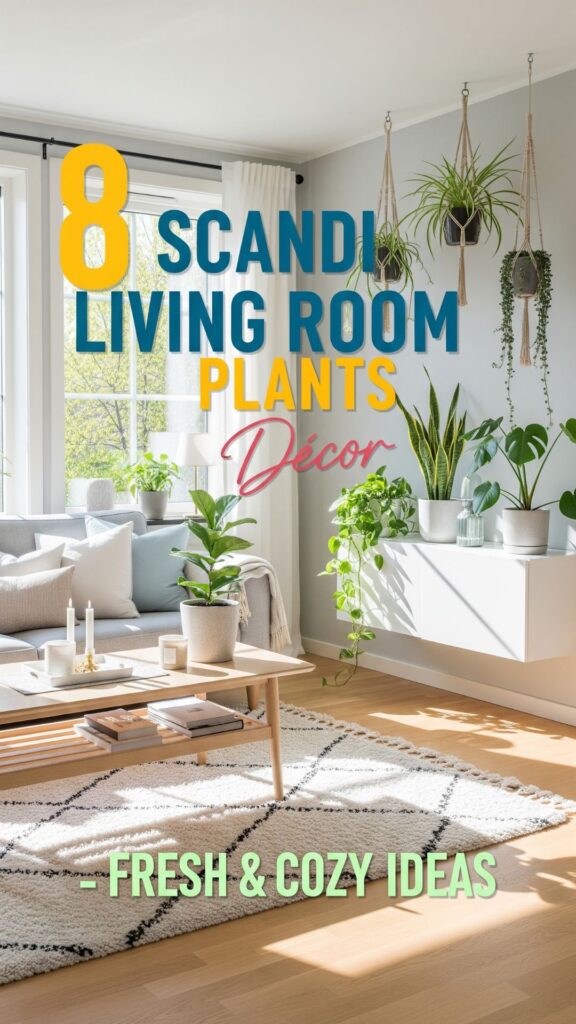 1. 8 Scandi Living Room Plants Décor Fresh and Cozy Ideas