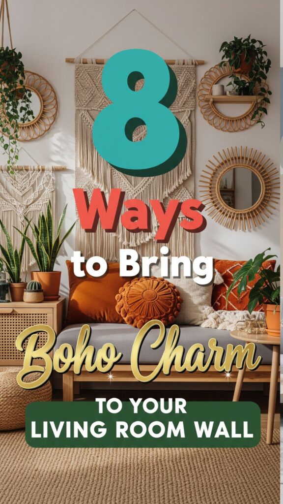 1. 8 Ways to Bring Boho Charm to Your Living Room Wall