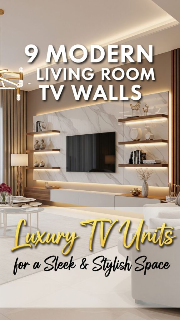 1. 9 Modern Living Room TV Wall Luxury TV Units for a Sleek and Stylish Space