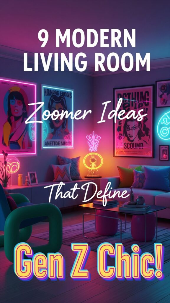 1. 9 Modern Living Room Zoomer Ideas That Define Gen Z Chic