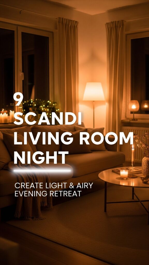 1. 9 Scandi Living Room Night Create Light & Airy Evening Retreat