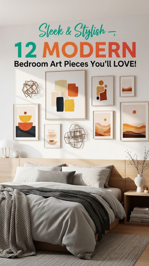 1. Sleek and Stylish 12 Modern Bedroom Art Pieces You’ll Love