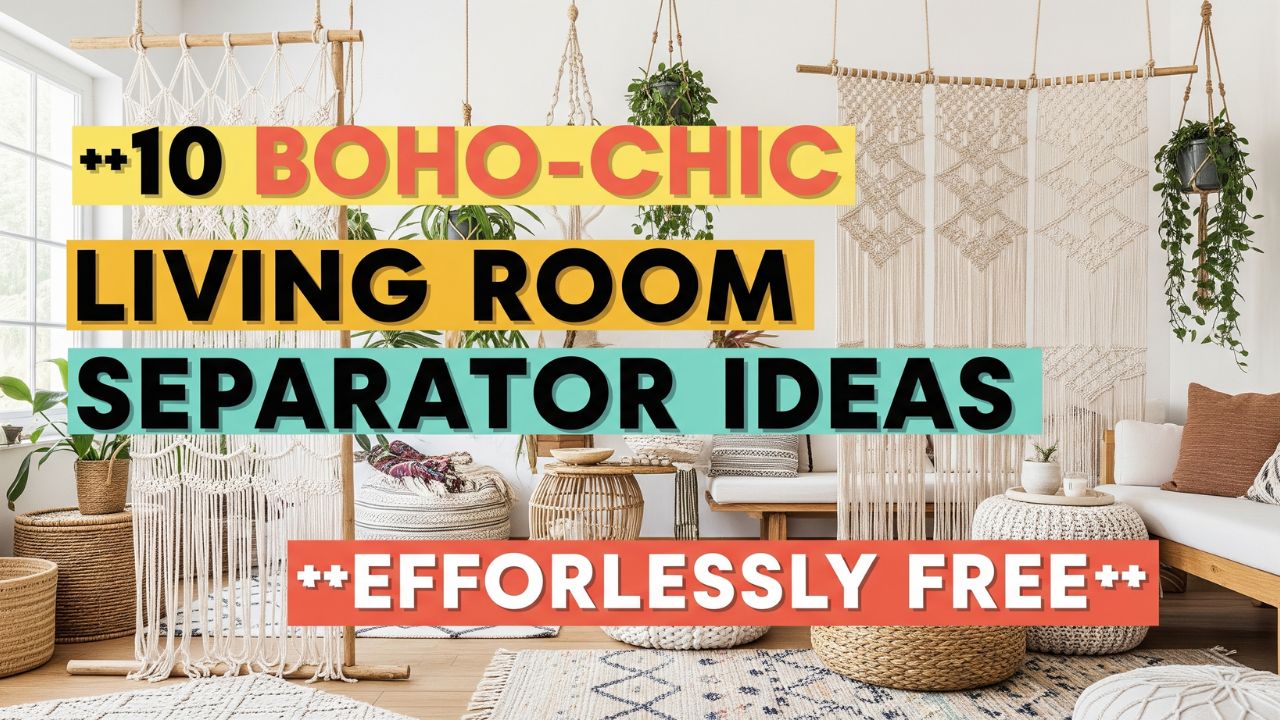 10 Boho-Chic Living Room Separator Ideas That Feel Effortlessly Free