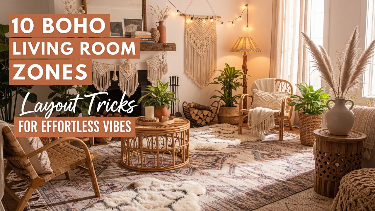10 Boho Living Room Zones Layout Tricks for Effortless Vibes