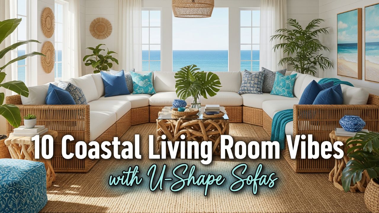10 Coastal Living Room Vibes with U Shape Sofas