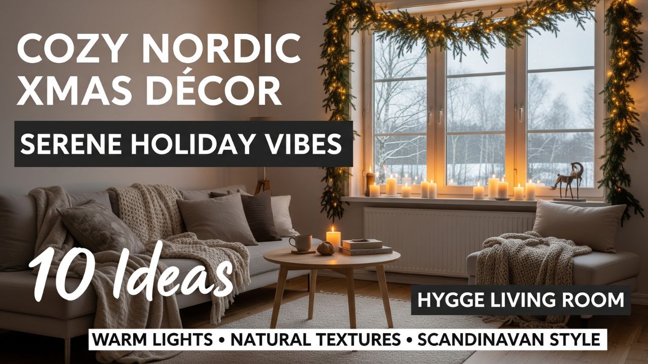 10 Cozy Nordic Living Room Xmas Décor Ideas for a Serene Holiday