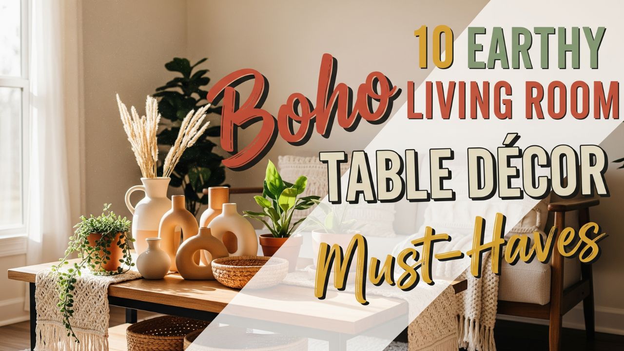10 Earthy Boho Living Room Table Décor Must-Haves