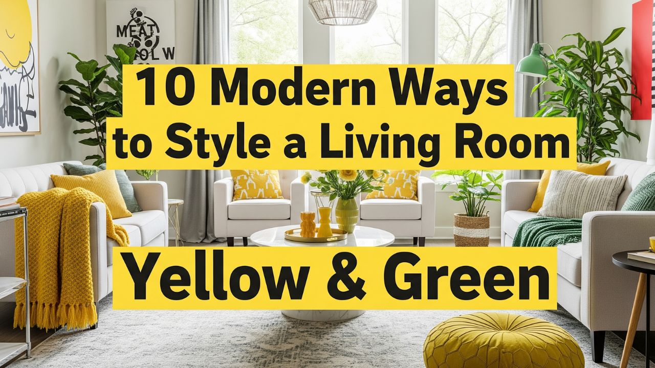 10 Modern Ways to Style a Living Room Yellow and Green