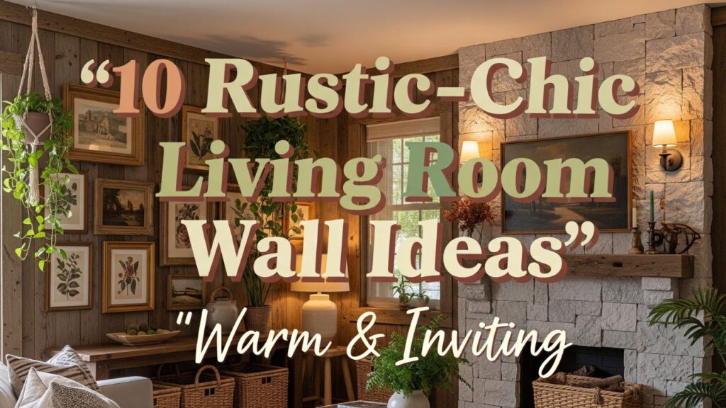 10 Rustic-Chic Living Room Wall Ideas That Feel Warm & Inviting