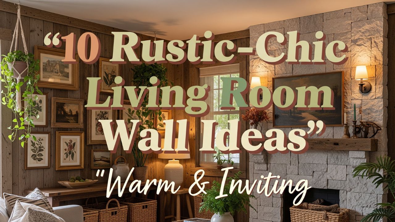 10 Rustic-Chic Living Room Wall Ideas That Feel Warm & Inviting