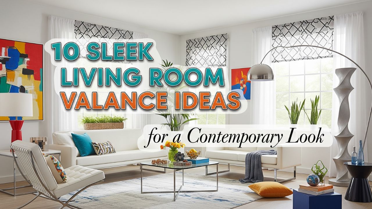 10 Sleek Living Room Valance Ideas for a Contemporary Look