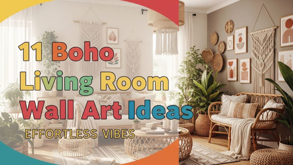 11 Boho Living Room Wall Art Ideas for Effortless Vibes