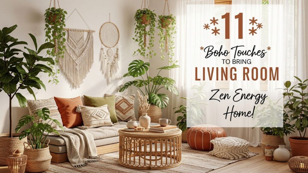 11 Boho Touches to Bring Living Room Zen Energy Home