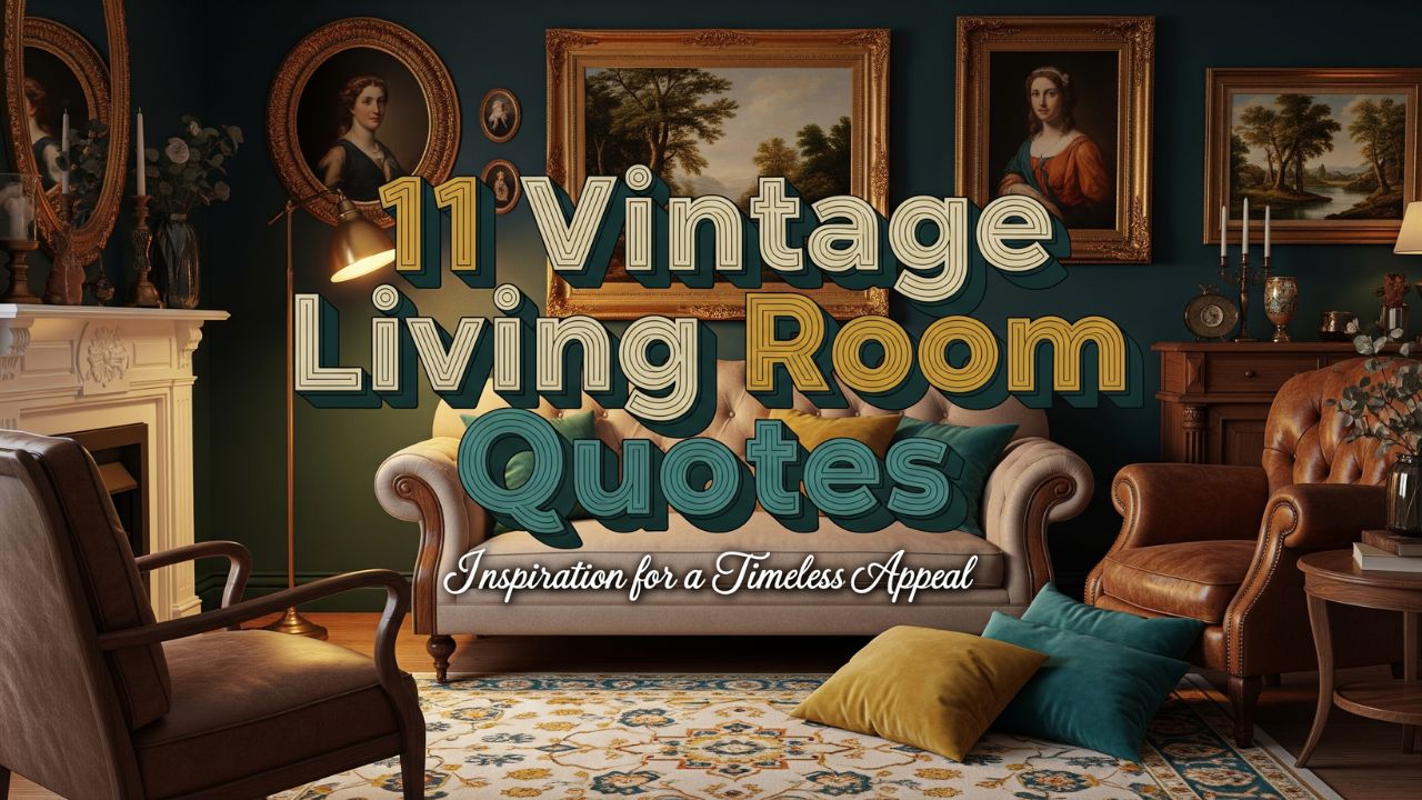 11 Vintage Living Room Quotes Inspiration for a Timeless Appeal