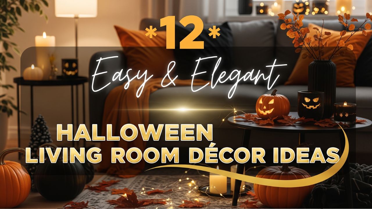 12 Easy & Elegant Halloween Living Room Décor Ideas