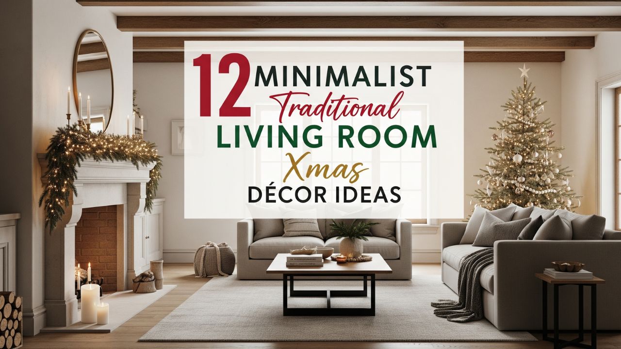 12 Minimalist Traditional Living Room Xmas Décor Ideas