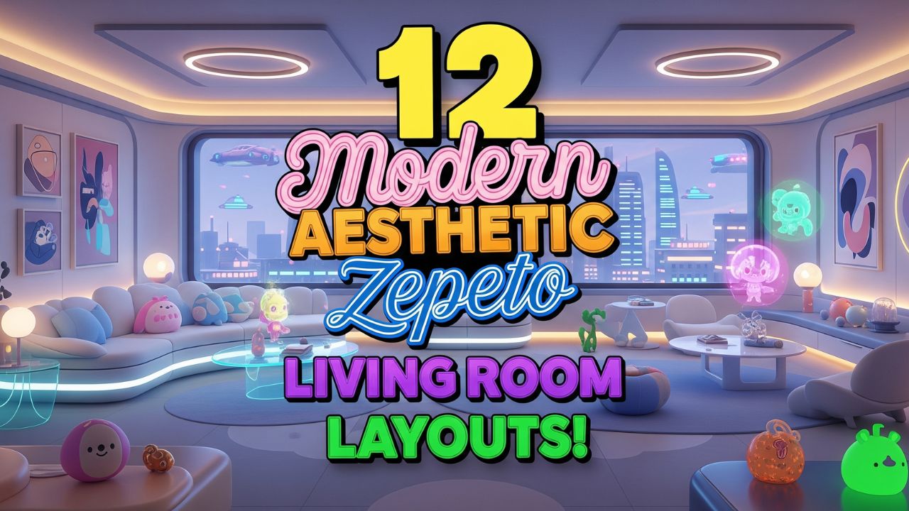 12 Modern Aesthetic Zepeto Living Room Layouts