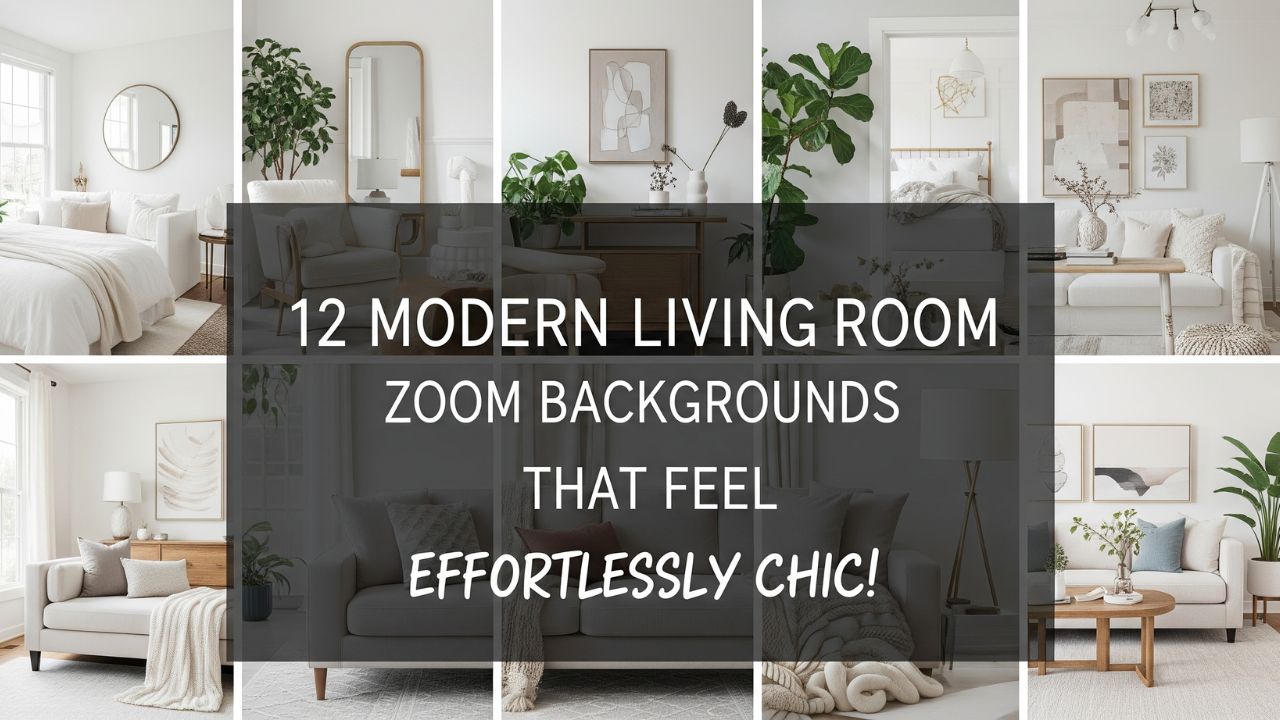 12 Modern Living Room Zoom Backgrounds That Feel Effortlessly Chic