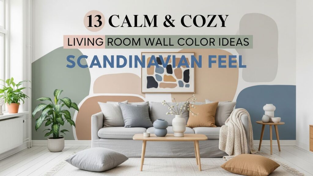 13 Calm & Cozy Living Room Wall Color Ideas for a Scandinavian Feel
