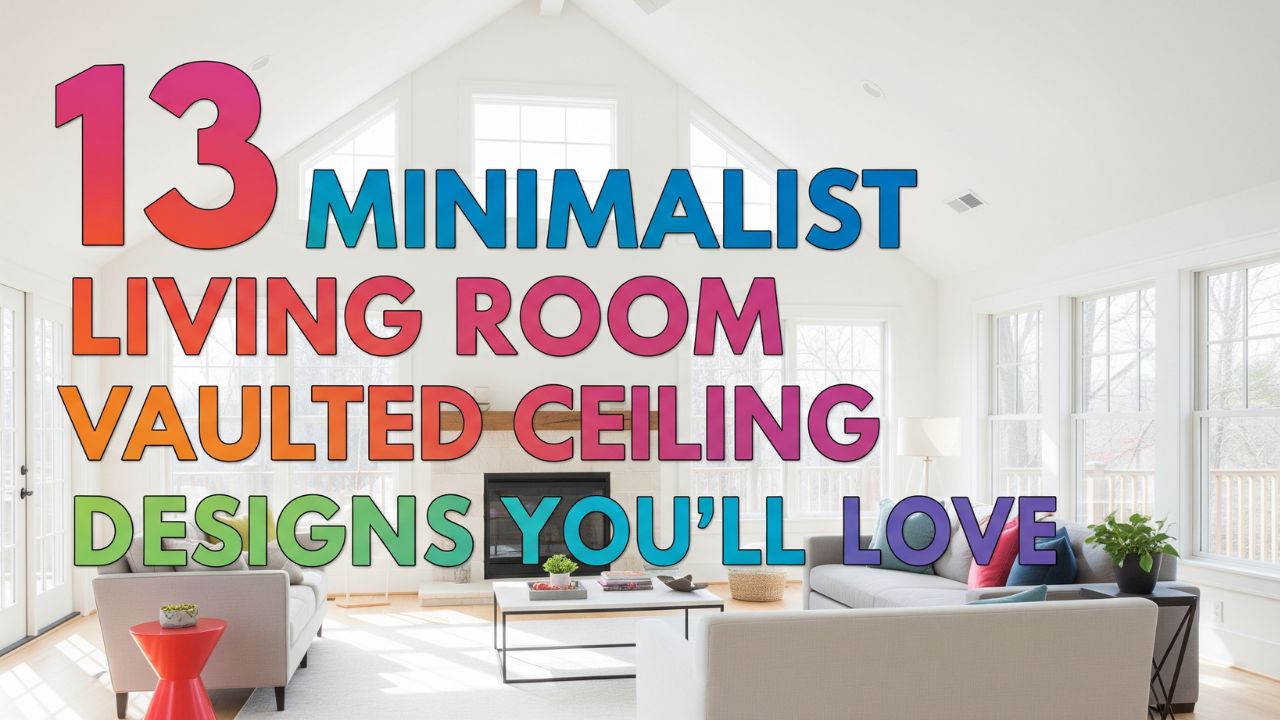 13 Minimalist Living Room Vaulted Ceiling Designs You’ll Love