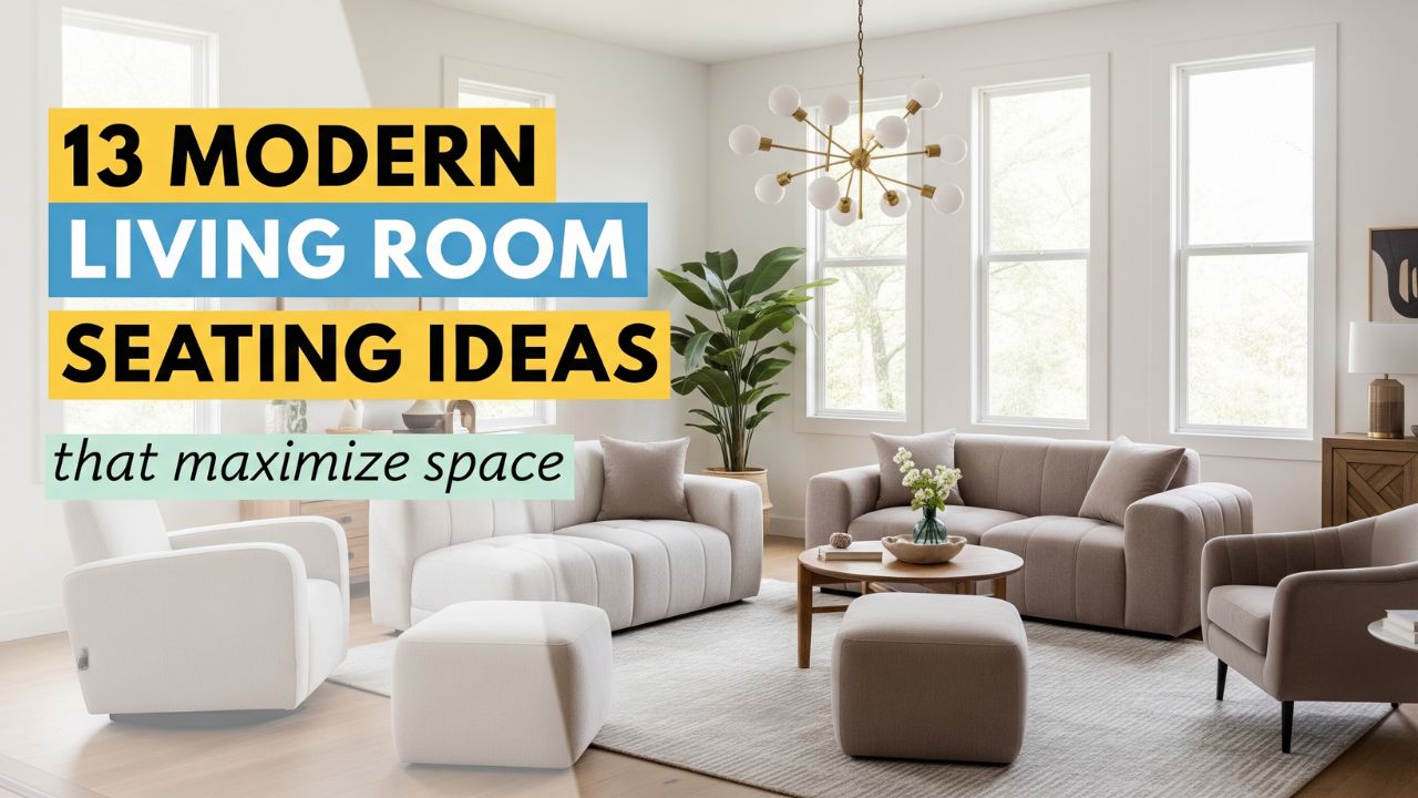13 Modern Living Room Seating Ideas That Maximize Space